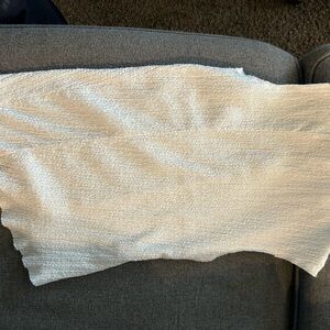 Zara Cream Textured Tunic Top